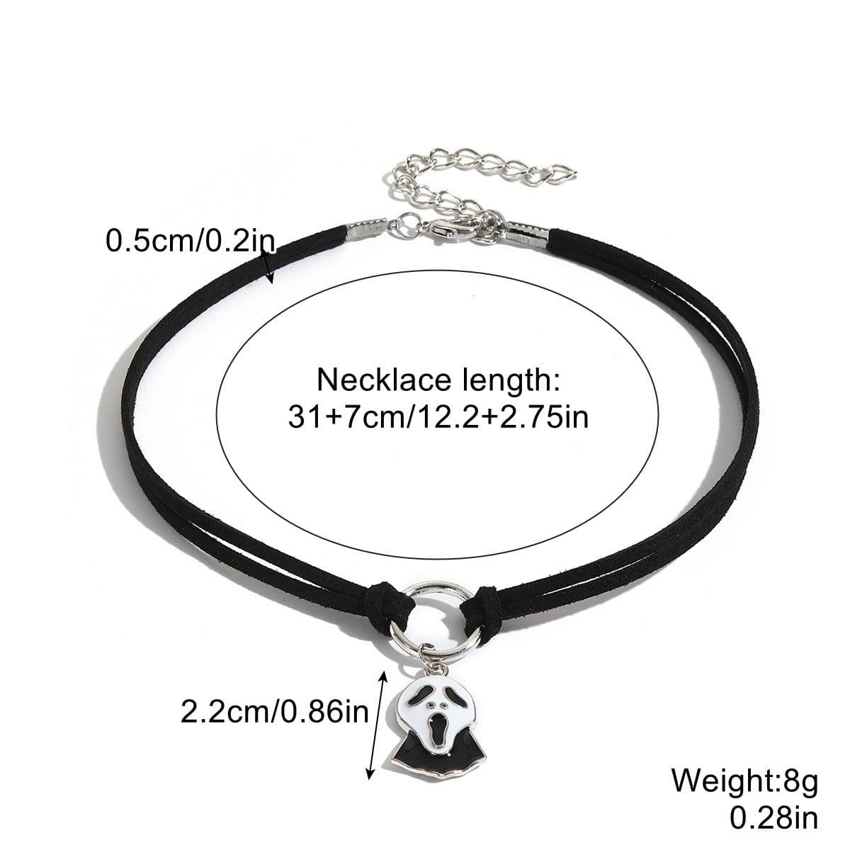 image-European and American Cross-Border Gothic Jewelry Halloween Jewelry Dark Bat Ghost Skeleton Pumpkin Spider Halloween Necklace