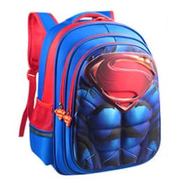 image-Sly Bird Cartoon School Bag - Red, Toddler Boy 3D Superman