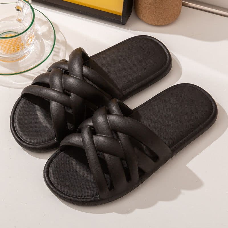 image-Slippers Women's Summer Non-Slip EVA Black