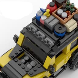 image-Cross-border hot selling compatible LEGO small particle building blocks MOC-75900 Land Rover Defender off-road 8-grid car toy set