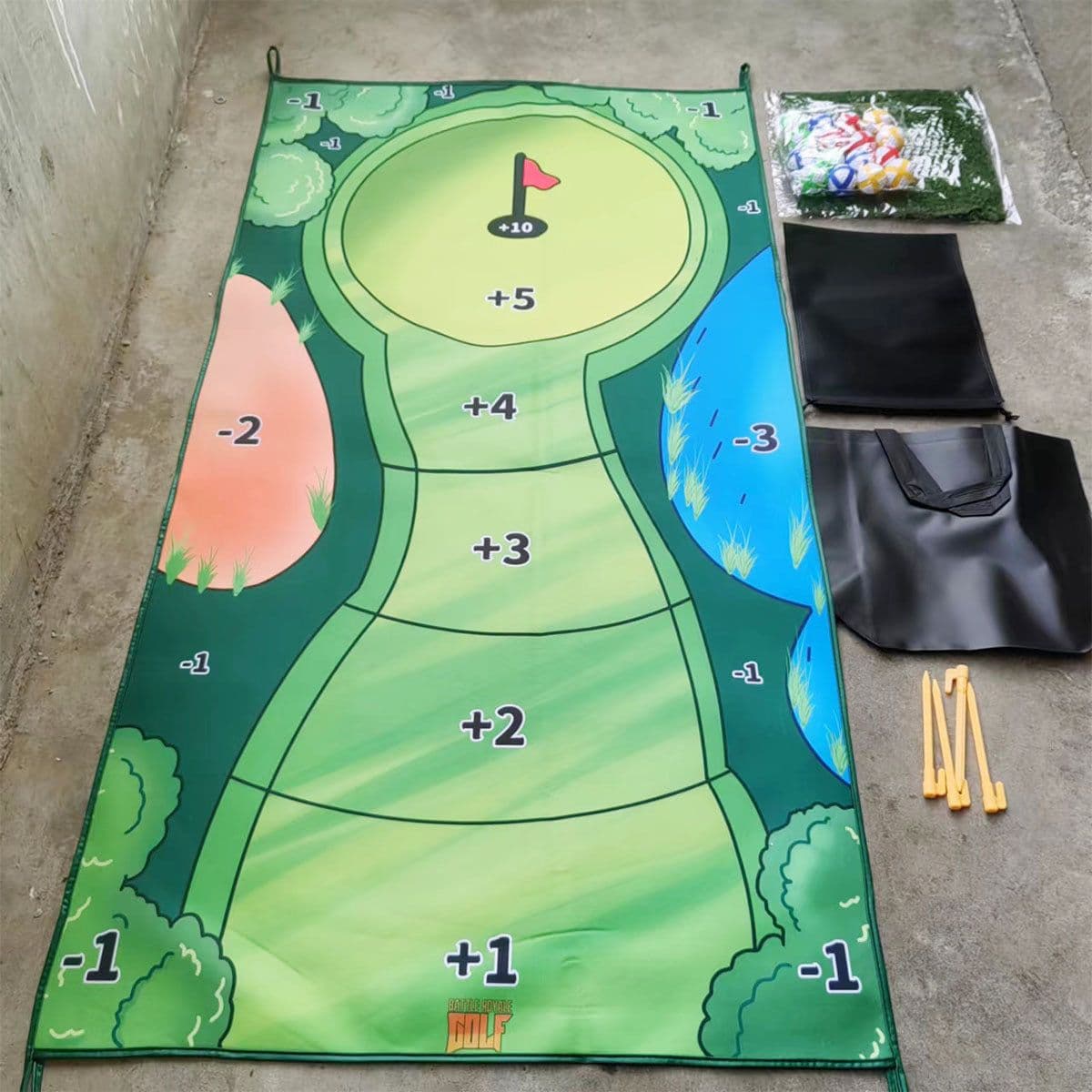 image-The Casual Golf Game Set Leisure and Entertainment Golf Game Set Golf Hitting Mat