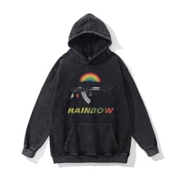 image-Cotton Fleece Hoodie - Kangaroo Pocket Loose Fit XXL