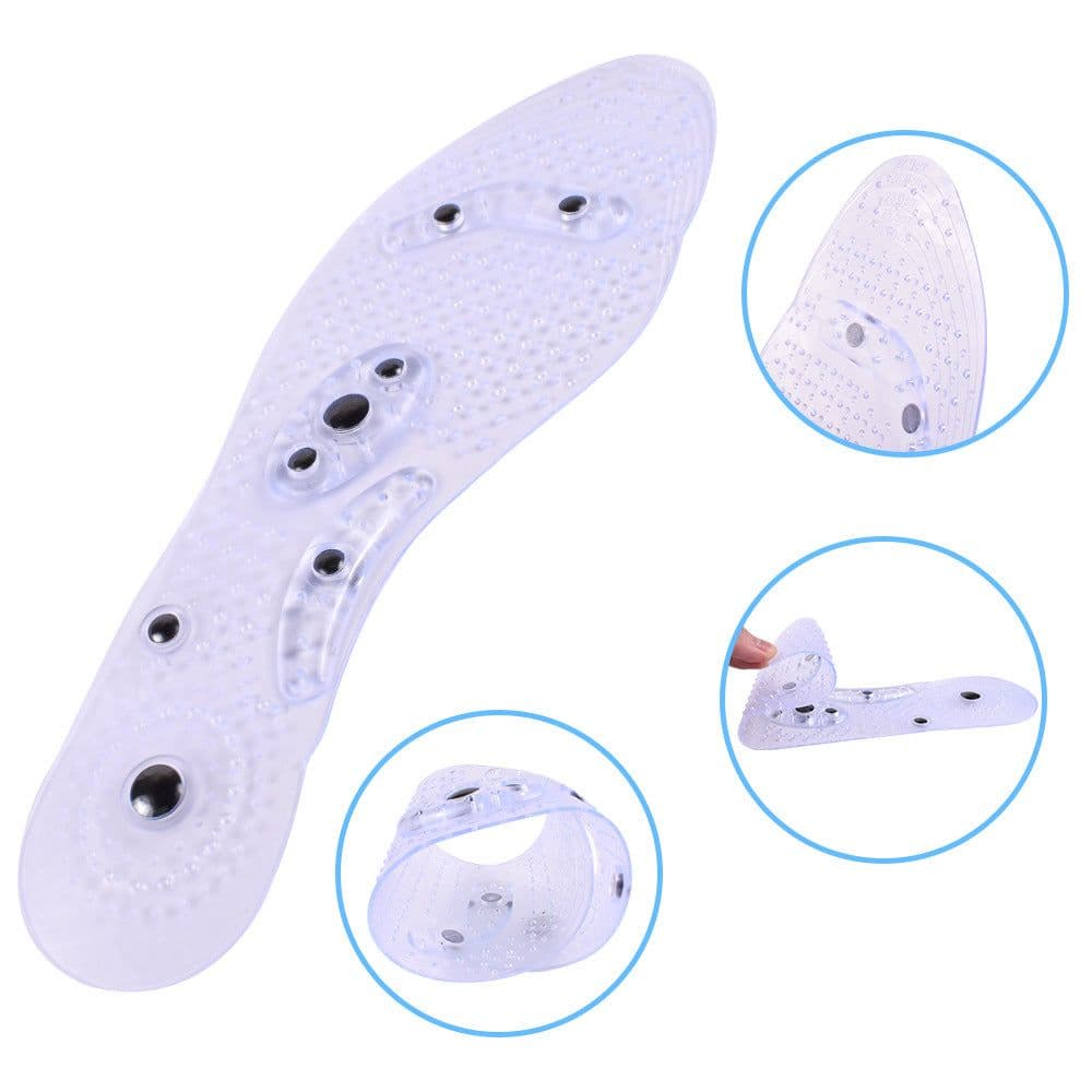 image-Douyin Kuaishou live broadcast PVC magnetic insoles 8 magnet insoles transparent insoles magnetic magnets have no effect