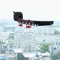 image-Aluminum Alloy Folding Clothes Rack Wall-Mounted