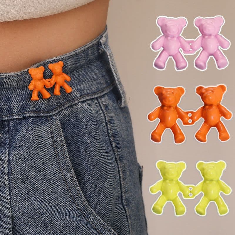 image-Bear Waist Buckle - Yellow Metal No-Hole