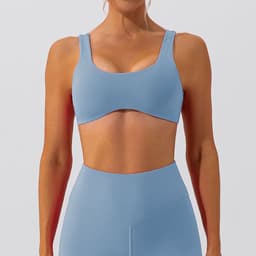 image-European Yoga Sports Bra - Nude Quick-Drying Training Fitness