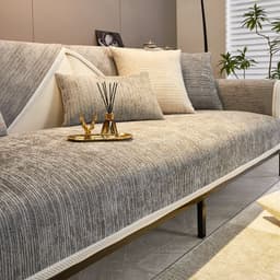 image-Hongyuan Fashion Chenille Sofa Cushion, Green, Universal Cover