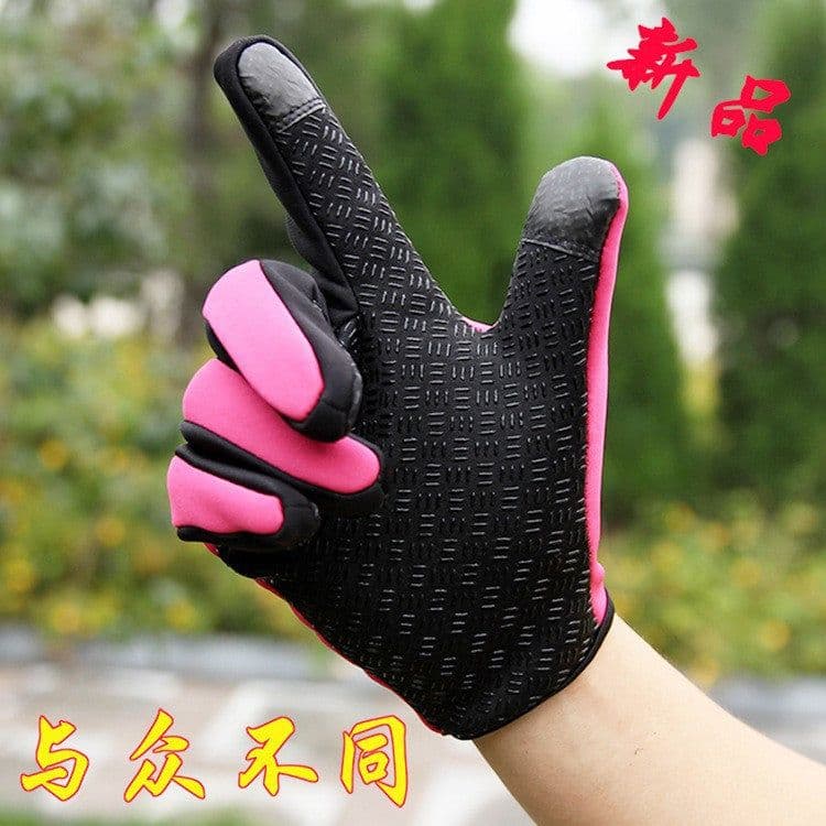 image-Cycling Gloves Full Finger Men Women Black M