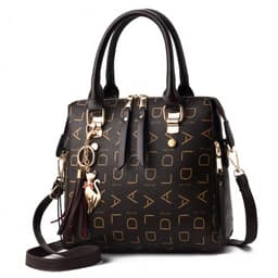 image-Charm or Beauty PU Crossbody Bag - Brown ALD Pattern