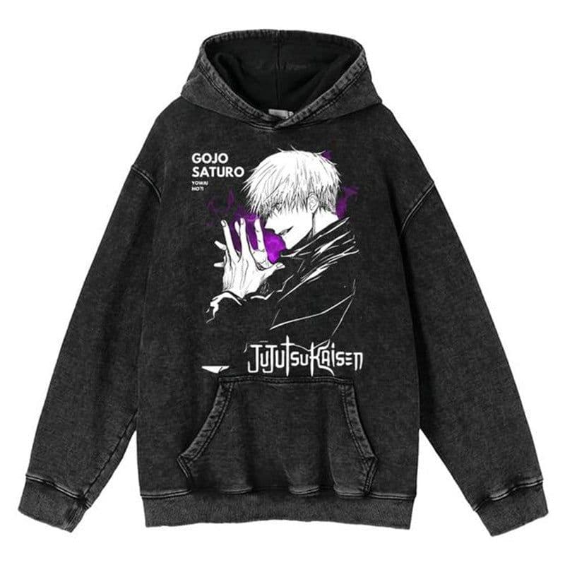 image-Cuifu Anime Sweatshirt - Black 5XL 100% Cotton Hooded Jacket