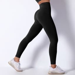 image-Nisha Women's Yoga Suit - Black Leggings Short Sleeve L