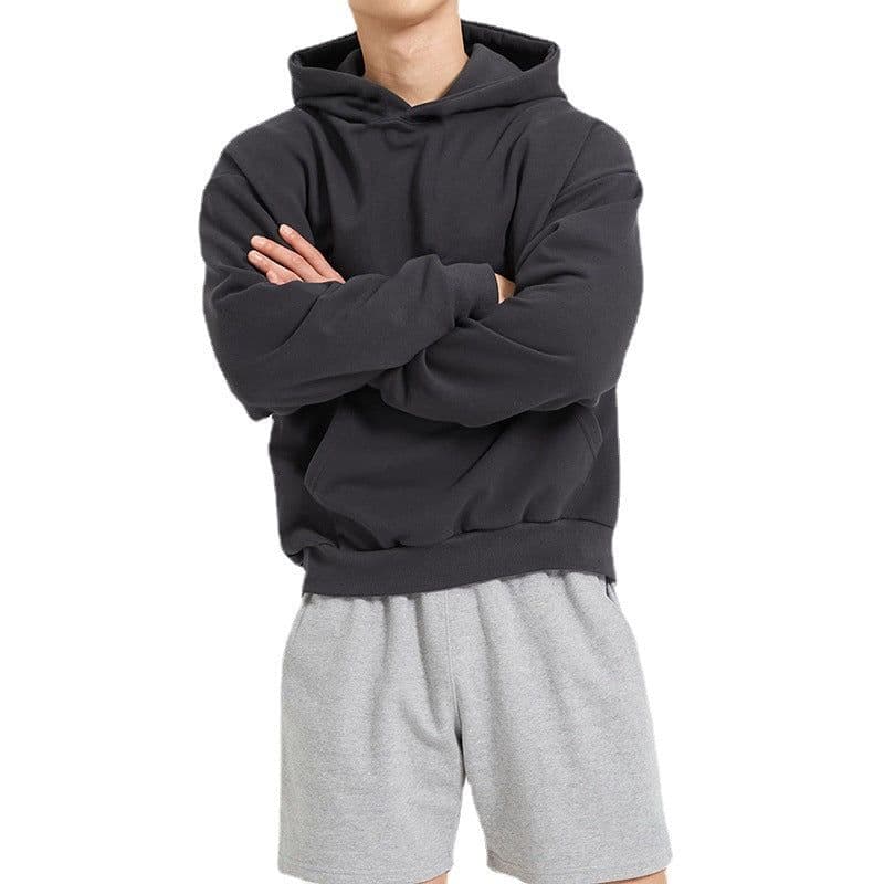 image-Men's 2023 Hoodie - Hong Kong Style Off-Shoulder Cotton Sweatshirt