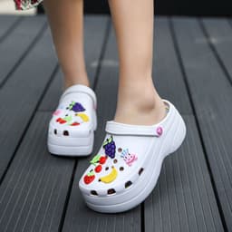 image-Teacup Mouse Clogs - White EVA Sole Korean Style