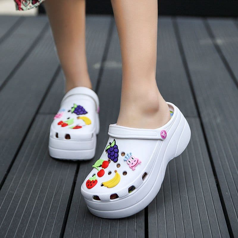 image-Teacup Mouse Clogs - White EVA Sole Korean Style