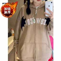 image-PROMONL Demon Hoodie Sweatshirt Women White 3XL