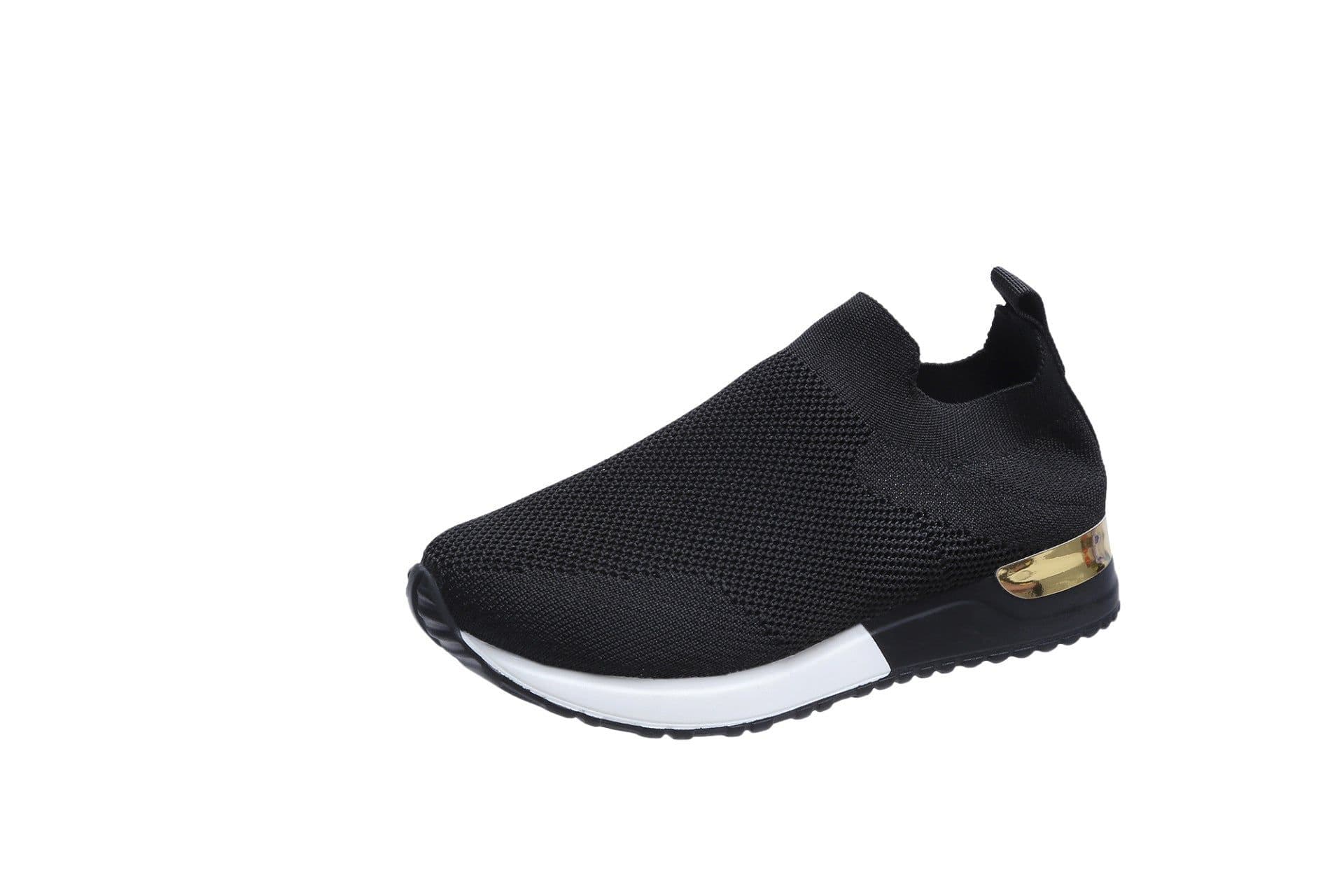 image-Women's Sports Casual Shoes - White Sequins Slip-On
