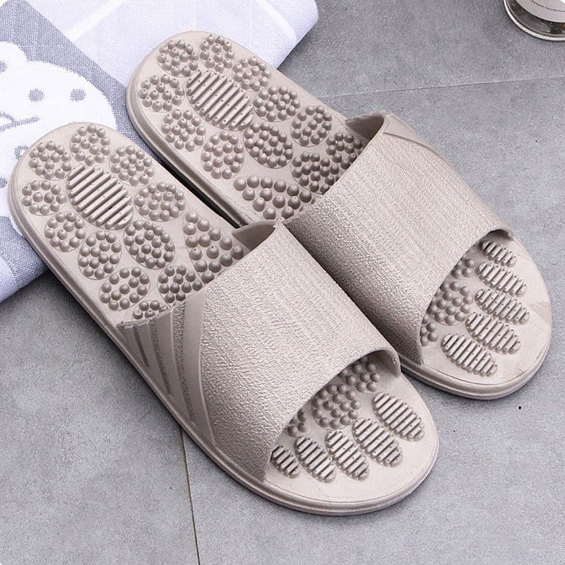 image-2021 Summer Candy Color Massage Home Slippers Bathroom Indoor Slippers Men and Women Plastic Couple Slippers