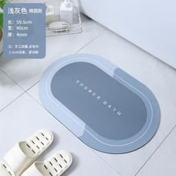 image-Sky Blue Diatom Mud Bathroom Mat - 50*80cm Nordic