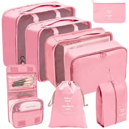 image-Travel Storage Bag Set 7pc Organizer Dark Blue