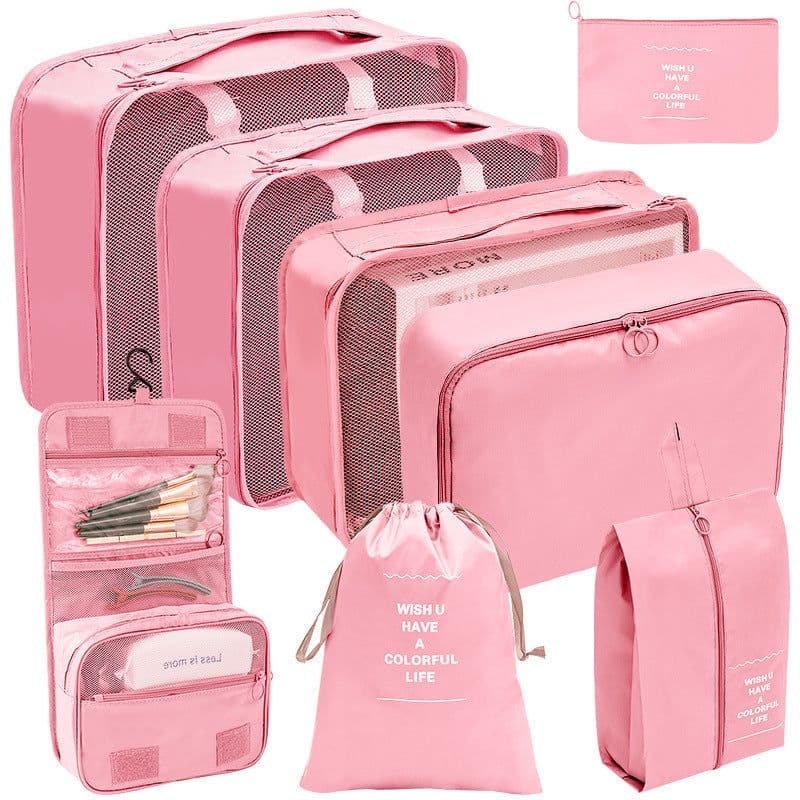 image-Travel Storage Organizer 7-Piece Set - Dark Blue
