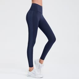image-Yujia 2023 Peach Yoga Pants - High-Waist Mesh Sweat-Absorbing Tights