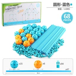 image-Cheng Ke Children's Construction Castle 68PC - DIY