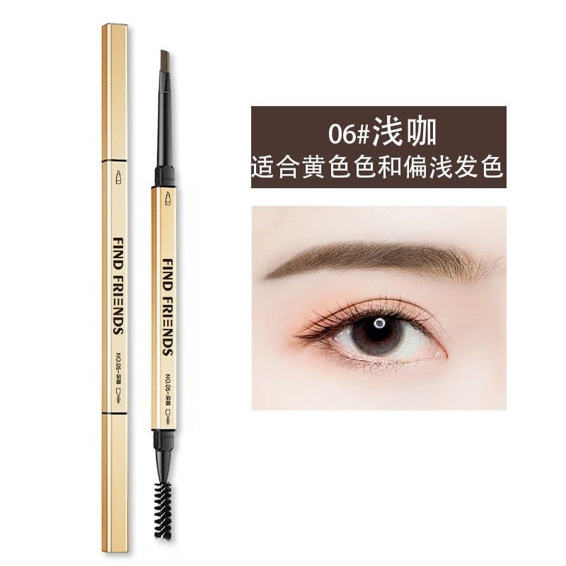 image-Cross-border hot selling four-head forked liquid eyebrow pencil Korean version four-claw waterproof and anti-Han long-lasting not easy to smudge lazy eyebrow pencil