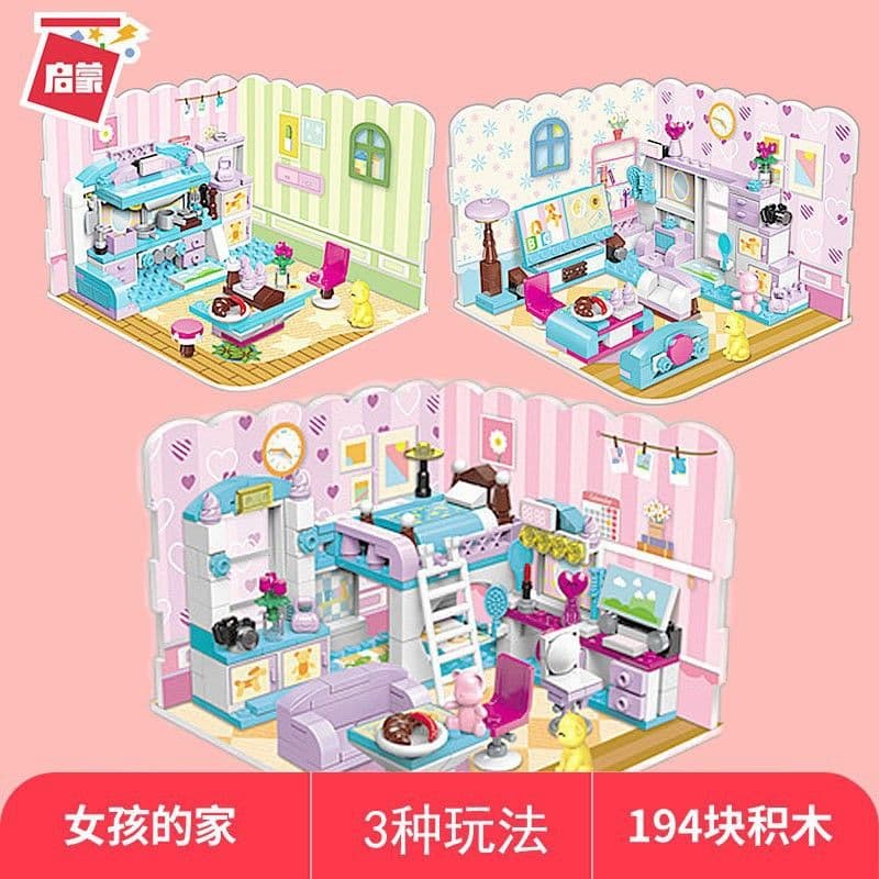 image-ENLIGHTEN Building Blocks Girls Home 4801-03 Set