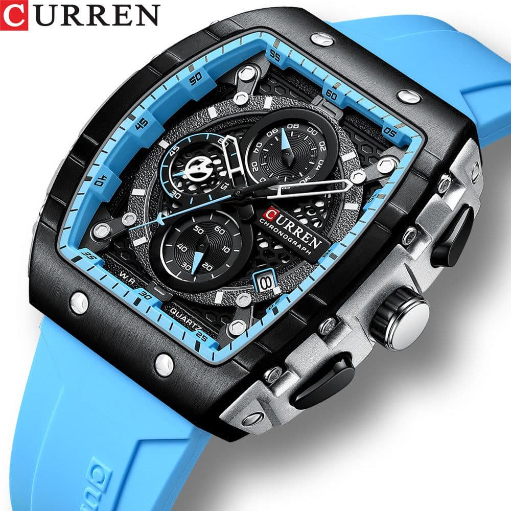image-Curren 8442 Men's Quartz Watch Black