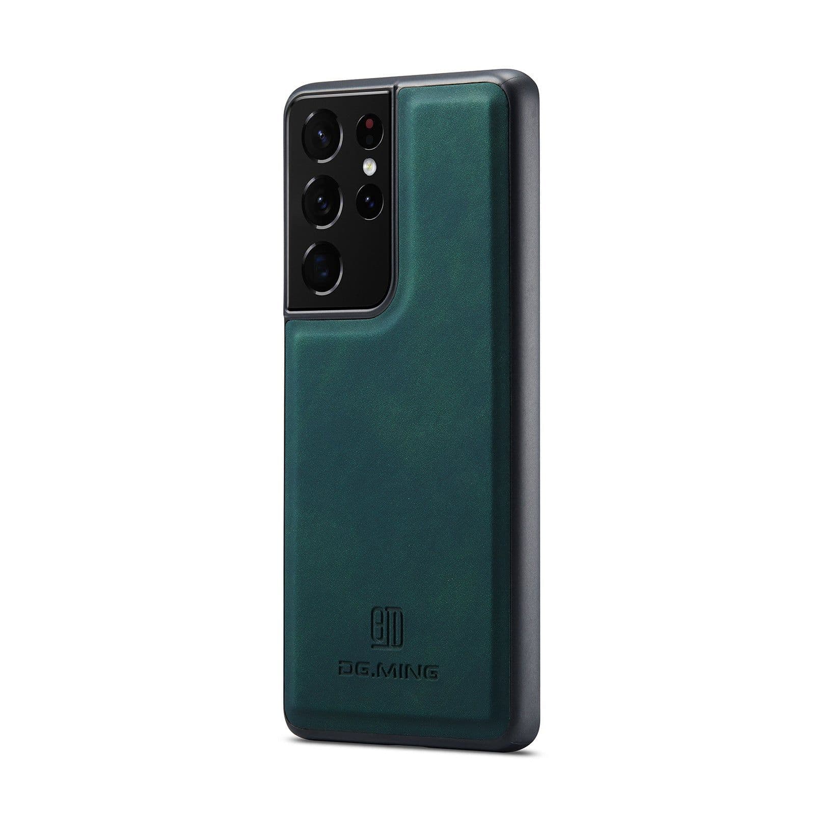 image-Factory direct M2 suitable for Samsung S21 Ultra magnetic suction card phone case S23 Ultra protective leather case