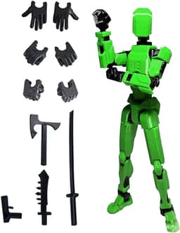 image-3rd Gen Lucky Articulated Toy Soldier, 13 Movable Parts, DIY 3D Printing, Ages 3-6