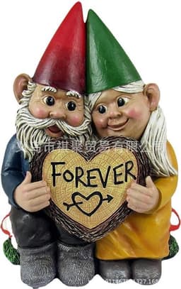 image-Cross-border foreign trade models dwarf resin ornaments home garden ornaments couples lovers love crafts decoration