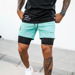 image-Muscle Aesthetics Men's Basketball Shorts - Black Slim Fit