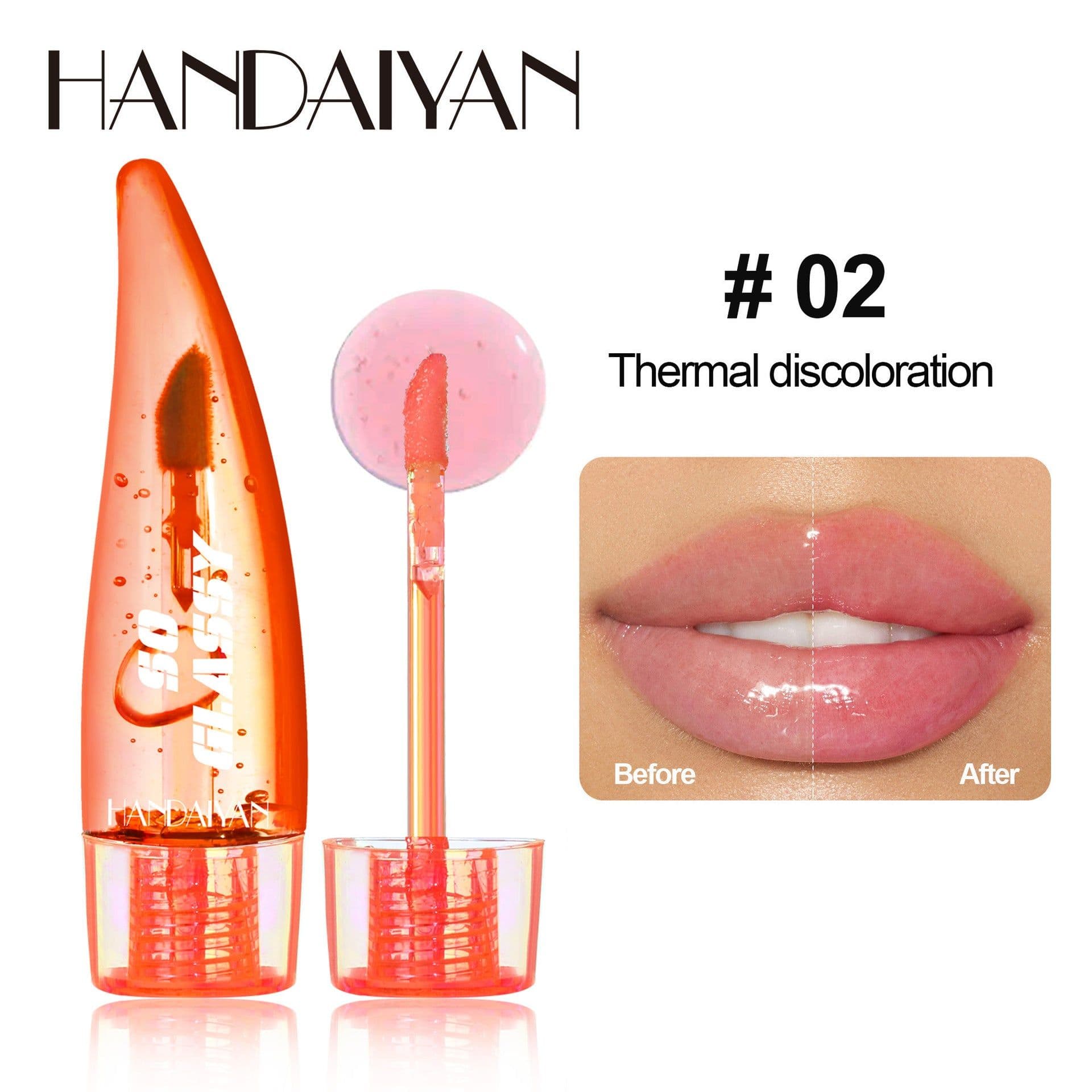 image-Han Daiyan Color-Changing Lip Gloss - Pearlescent