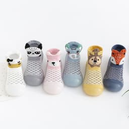 image-Summer Toddler Mesh Animal Socks - Light Blue Elephant 26/27