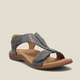 image-Women's Roman Sandals - Yellow Velcro Casual