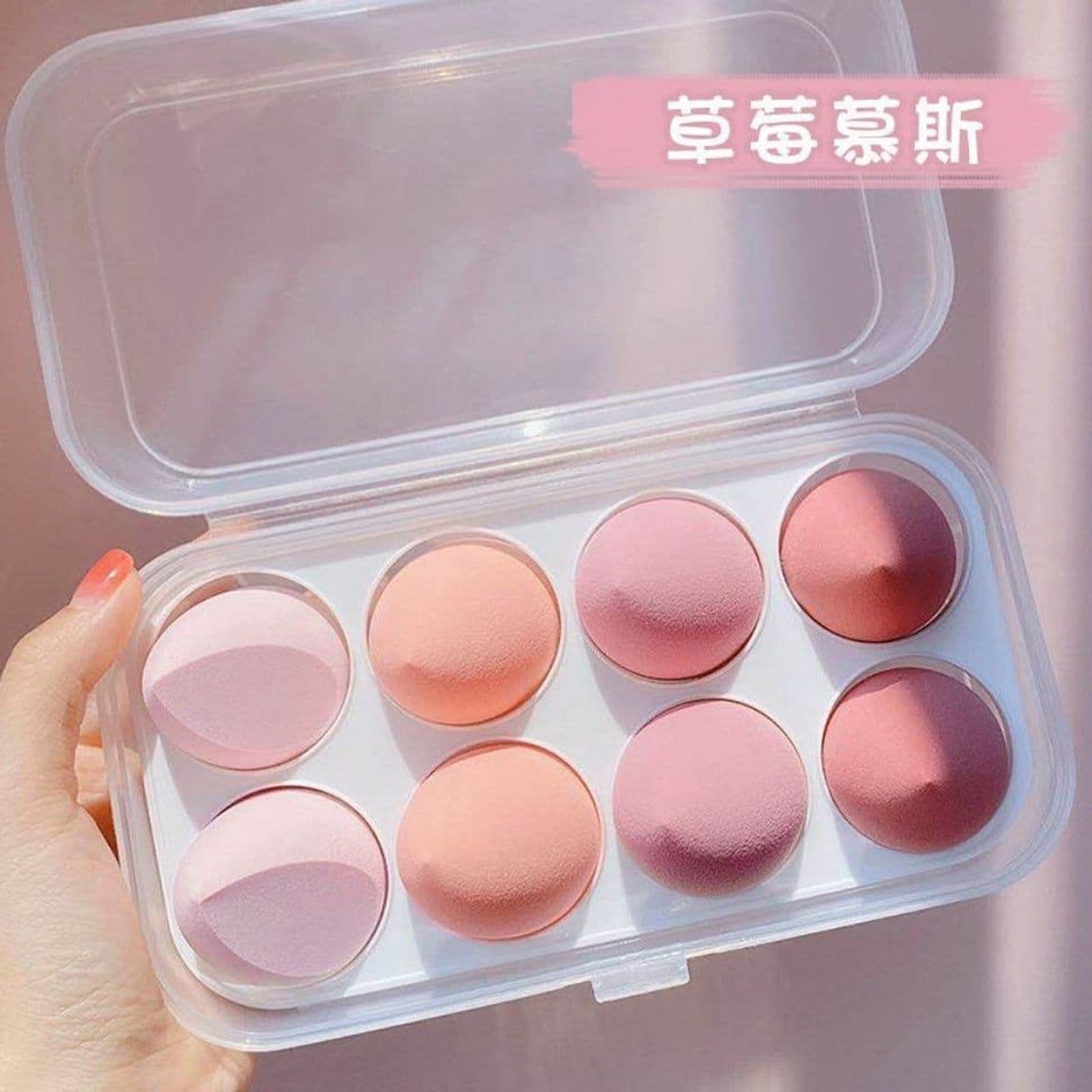 image-Don't eat powder, don't stick powder, beauty makeup egg dry and wet dual-use makeup egg wholesale independent packaging gourd water drop oblique cut powder puff