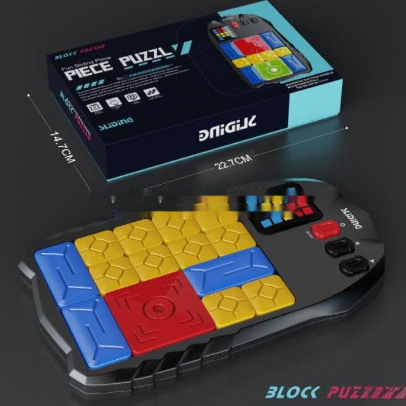 image-Early childhood education children's toys Huarongdao LCD display game console thinking