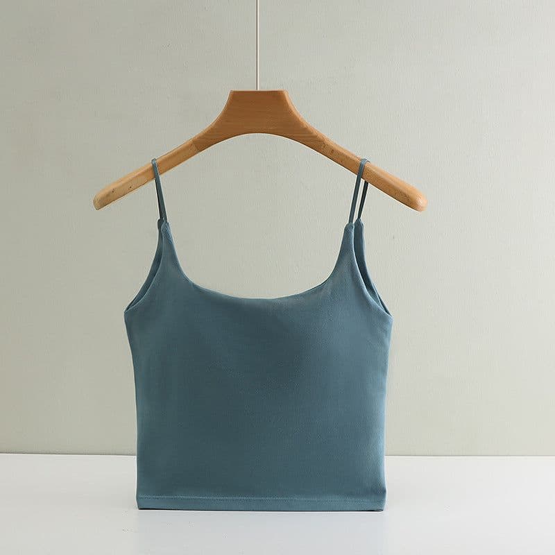 image-Cotton Bra Top - White M Wireless Full Cup