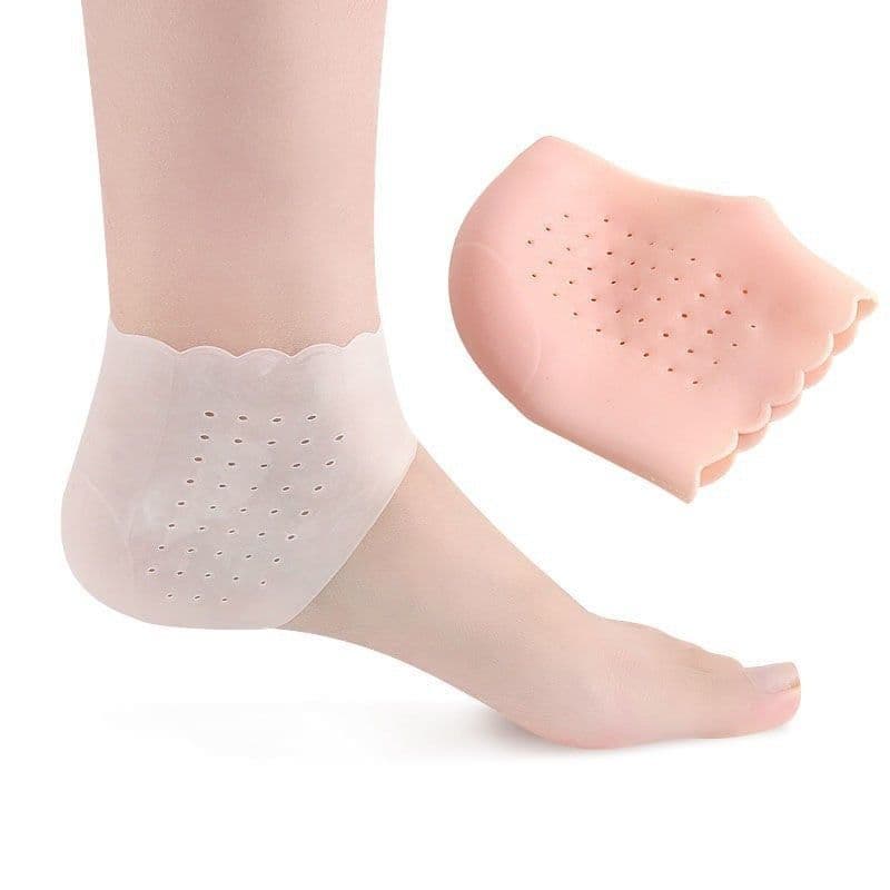image-Silicone heel protector anti-slip anti-crack heightening set heel crack dry crack protection men and women pain anti-crack socks