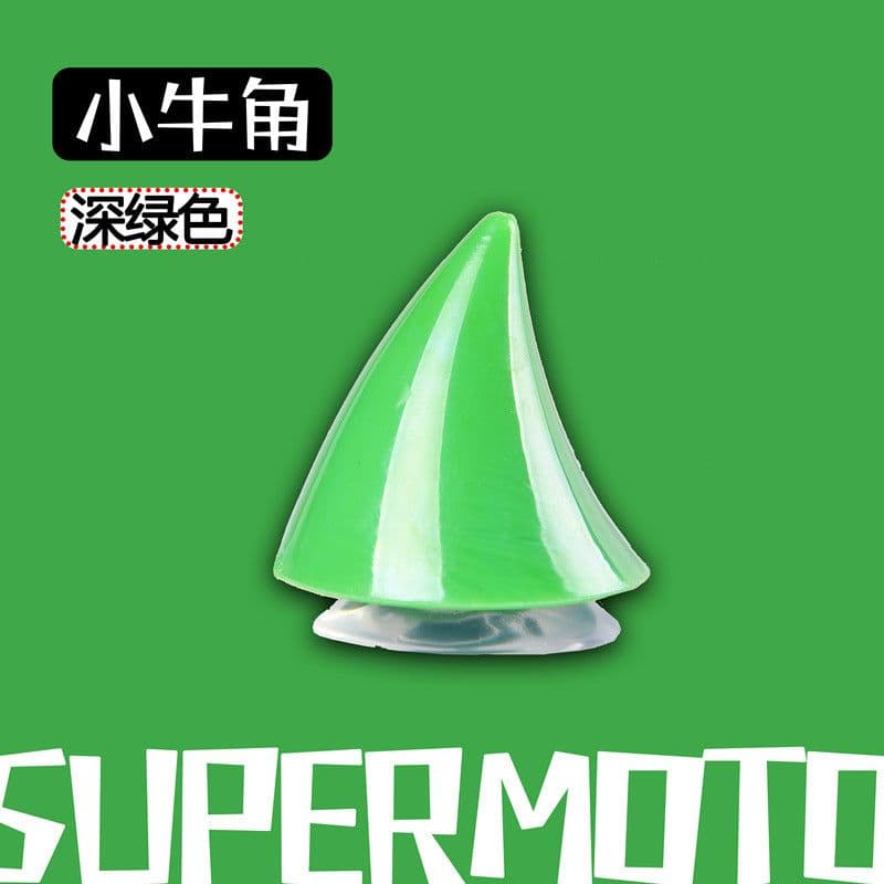 image-Electric vehicle helmet decoration big and small horns motorcycle helmet devil sucker horns universal wings creative personality