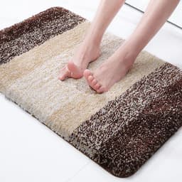 image-Junxi Microfiber Bath Step Mat - 41x61 Non-Slip - Black/Blue/Brown/Gray
