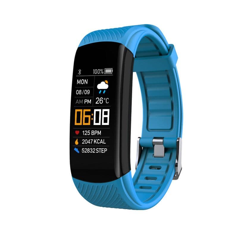 image-Oppo Apple Smart Sports Bracelet - Black Waterproof Health Monitor