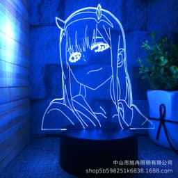 image-3D Night Light LED USB Desk Lamp Touch Remote Control Modern Minimalist