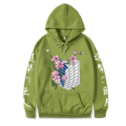 image-2021 couples wear autumn and winter new popular anime attack giant series illustration loose casual hooded sweater women