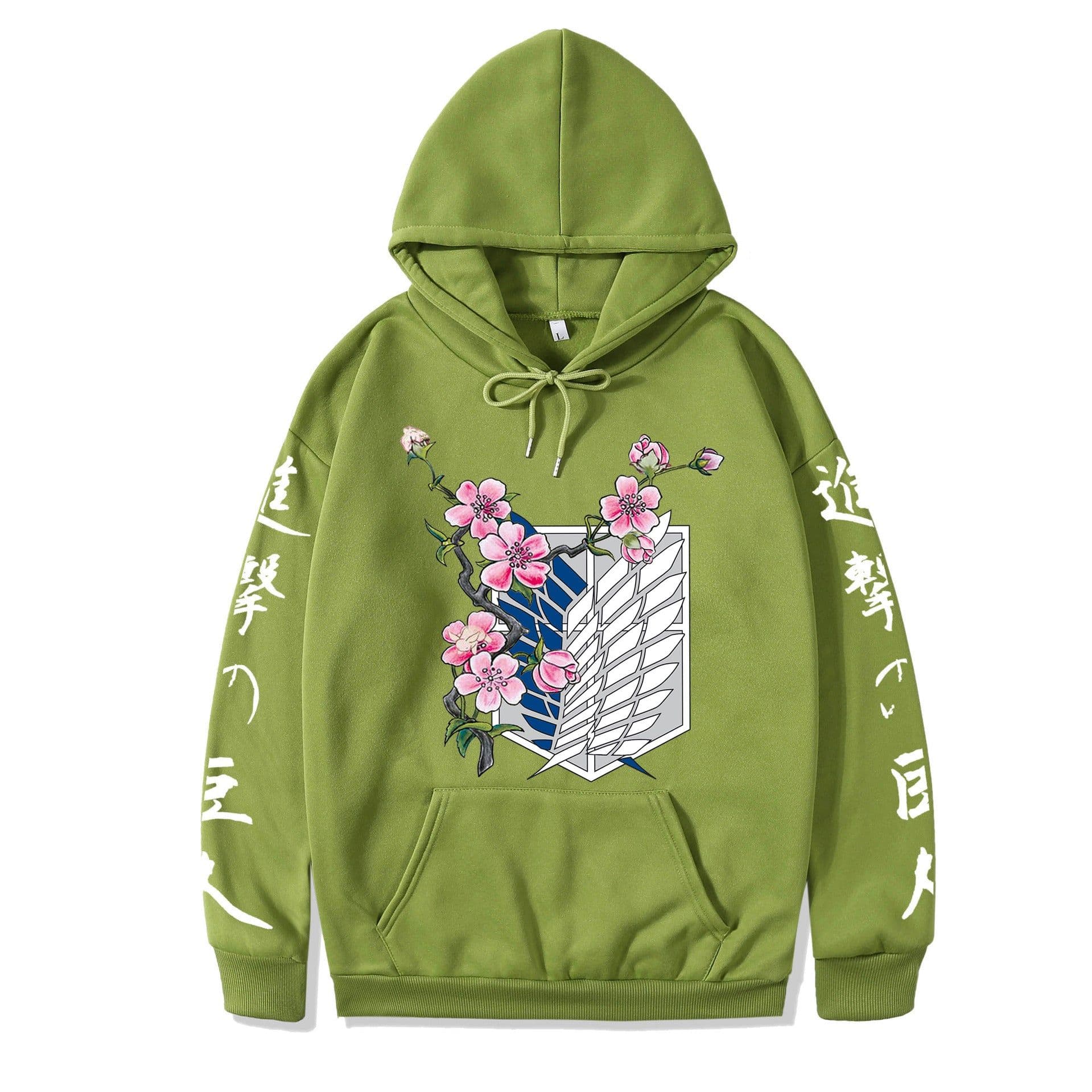 image-2021 couples wear autumn and winter new popular anime attack giant series illustration loose casual hooded sweater women