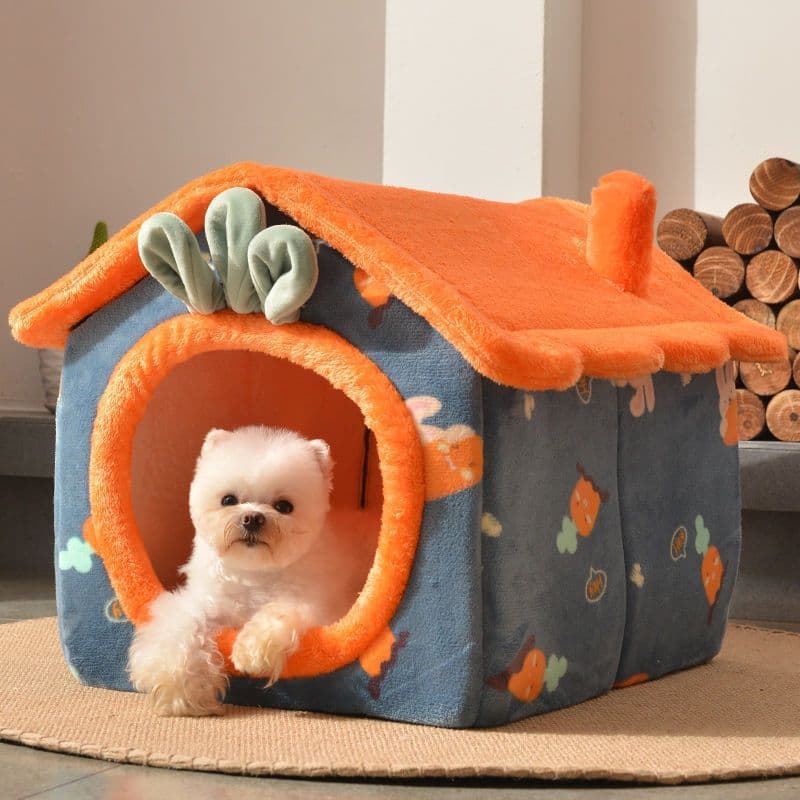 image-Dog kennel, winter warm dog house, universal for all seasons, small dog Teddy, removable and washable cat kennel, dog house, pet dog supplies