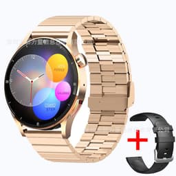 image-QS39 Smart Watch - Bamboo Steel Gold 1.32"