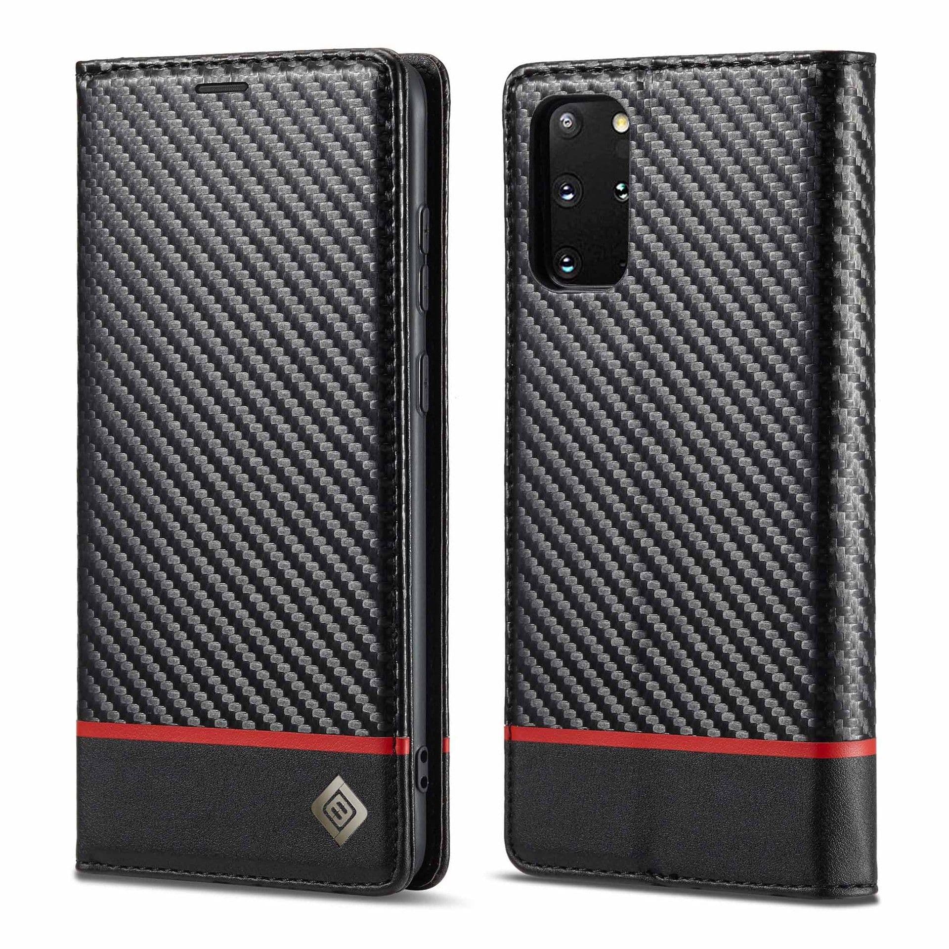 image-Samsung S22 Ultra Wallet Case - Black Flip Card Holder