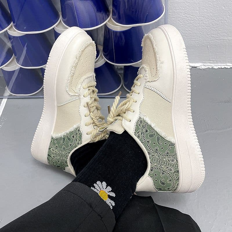 image-Canvas Sneakers Men - Grey Low Top Casual